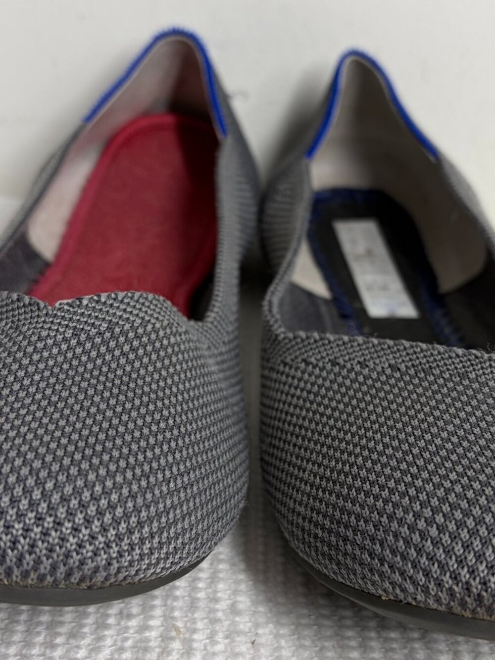 Rothy's Women's Size 10 Ballet Flat Round Toe Slip-On Gray Comfort